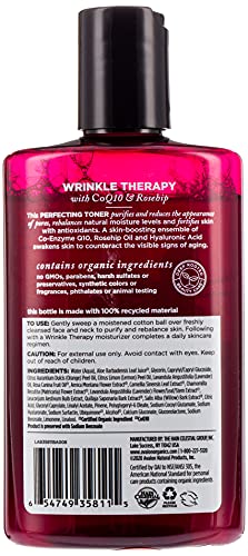 Avalon Organics Perfecting Toner, Wrinkle Therapy with CoQ10 & Rosehip, 8 Oz