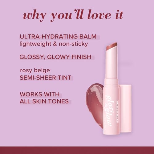 Burt's Bees Gloss and Glow Glossy Balm, Chai Time, 2 Pack