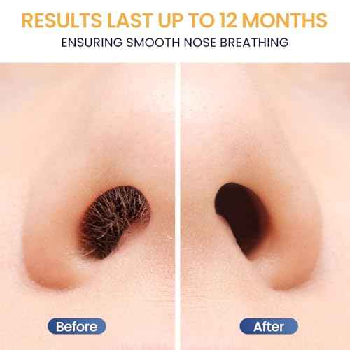 SUERBEATY 60 Pcs Nose Wax Sticks, Hair Wax Applicator with Disposable Spatulas for Nostril Cleaning, Ear Face Hair Removal for Men Women, Painless