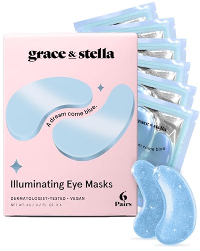 grace & stella Under Eye Patches for Dark Circles & Puffiness (6 Pairs)