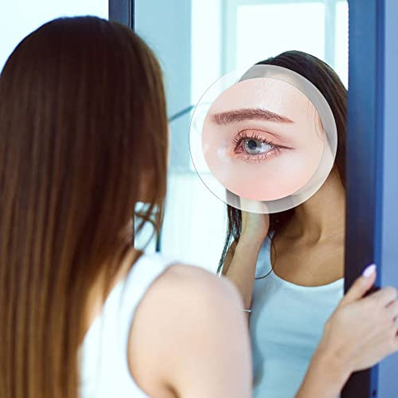 30X Magnifying Mirror with Suction Cups - 6 Inch Makeup & Travel