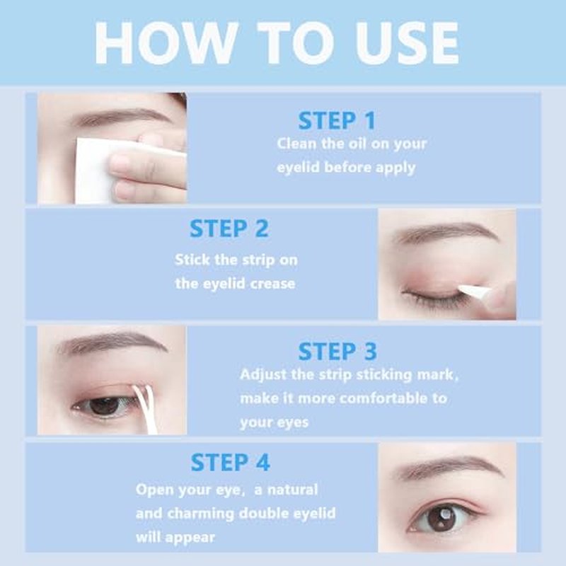 Eyelid Lift Tapes - 780pcs Waterproof Strips for Sagging Eyes