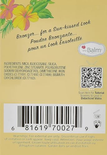 theBalm Bahama Mama Anti-Orange Bronzer, Shadow & Contour Powder, 0.25 Ounce (Pack of 1)