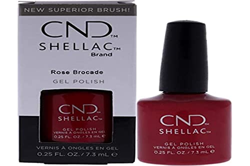 CND Shellac Gel Nail Polish, Long-lasting NailPaint Color with Curve-hugging Brush, Red/Burgundy Polish, 0.25 fl oz