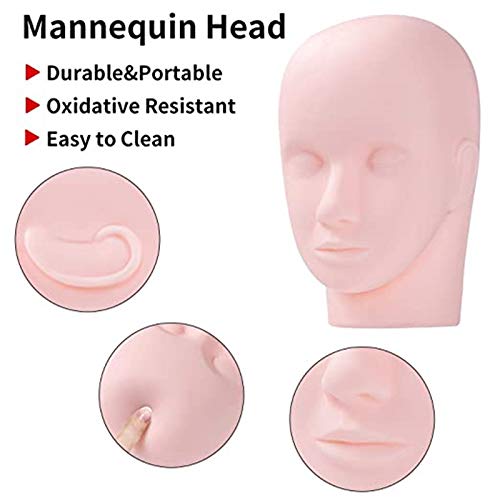 Pro Mannequin Training Head for Eyelash Extensions & Makeup