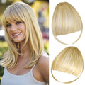 Clip-In Wispy Bangs with Temples for Women Ash Blonde