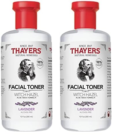 THAYERS Witch Hazel Lavndr Alcfre, Clear, 12 Fl Oz (Pack of 2)