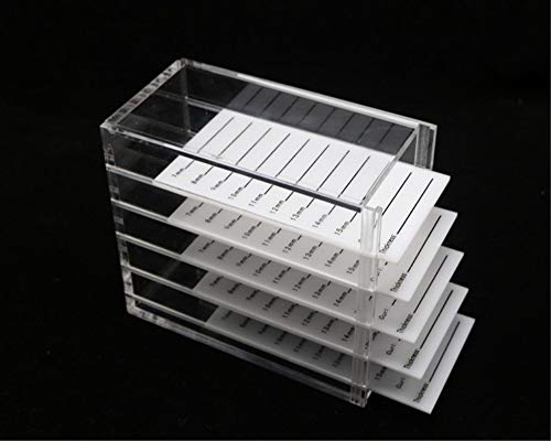 Acrylic Eyelash Storage Box, 4-Layer False Lashes Organizer