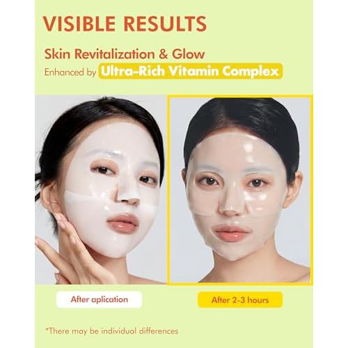 DERMAL 24 Combo Pack A + Vitamin Hydrogel Melting Jelly Gel Mask 4ea Bundle