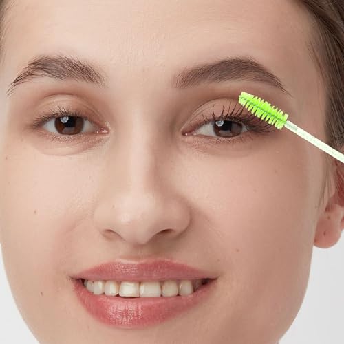 COCIDE 500Pcs Disposable Eyelash Brushes & Mascara Wands