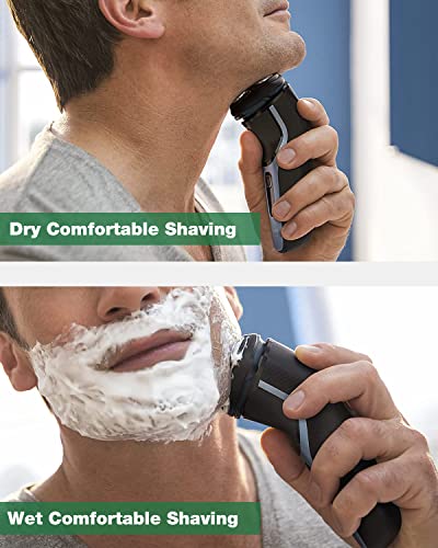 SH30 Replacement Heads for Shaver 2300 3800 Series 3000, 2000, 1000 and S738 Click and Style, 3Pack ComfortCut Shaving Heads with Durable Sharp Blade, Easy Replace, with Cleaning Brush