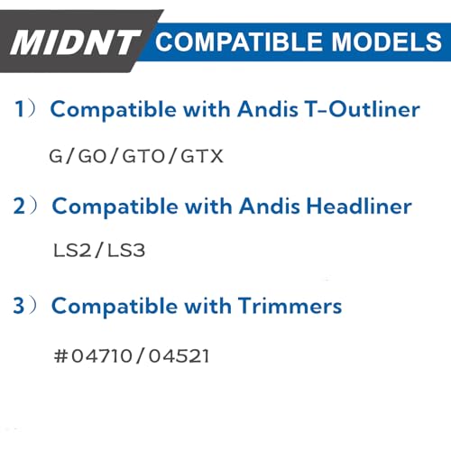 Replacement Blades for Andis T Outliner,Compatible with G,GO,GTO,GTX Trimmers,High Heat Resistance Blades Compatible with Headliner LS2,LS3 Replacement Blades.