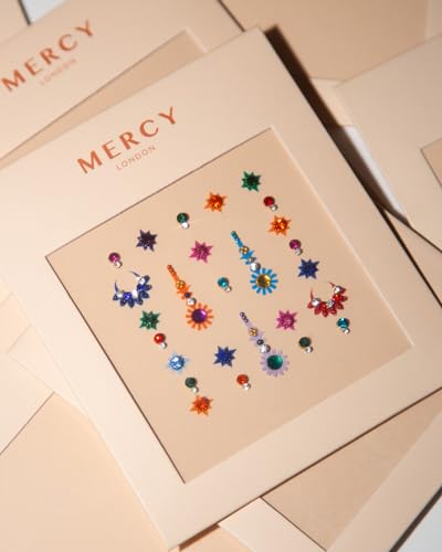 Shanaya Coloured Bindi Multipack by MERCY LONDON - Crystal Gems