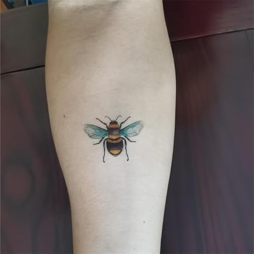 Bee Insect Temporary Tattoo Sticker Waterproof Ladybug Men Women Party Favor Hand Arm Shoulders 10.5X6cm Set of 24 (SF257)