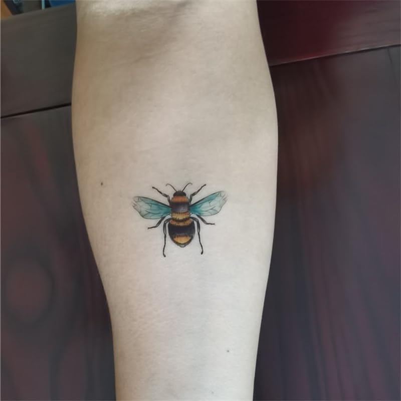 Bee Insect Temporary Tattoo Stickers - 24 Pack Waterproof