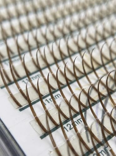 Premade Spike Lash Extensions 5D Wispy Wet Look Brown
