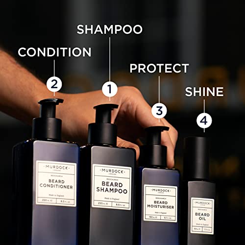 Murdock London Lightweight Beard Moisturizer For Men ? Hydrating Beard Softener for Men & Skin Comfort ? Clean Label Moisturizer for Daily Use, Reduce Flakiness & Irritation (5.1 FL OZ)