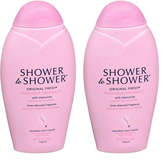 Shower To Shower Original, 8 Ounce (Pack of 2)