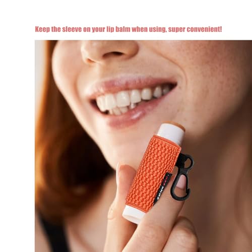 HEYSKAY Lip Balm Holder Keychain Clips Set (10-Pack)