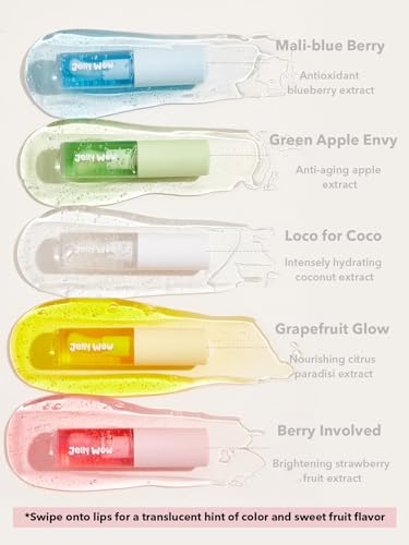SHEGLAM Jelly Wow Hydrating Lip Oil Berry - Non-Sticky Lip Gloss & Plumper