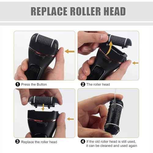 12 Pack Replacement Refill Rollers for Electric Foot File Callus Remover Pedicure Kit Tools Grinding Roller Head for Hard Callus and Tough Dead Skin (12pcs Extra Coarse)