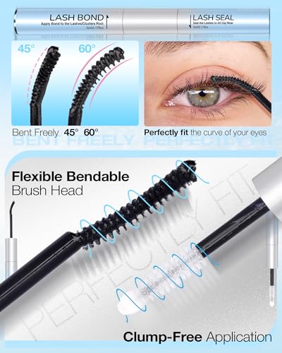 Waterproof Lash Bond & Seal Glue – 2-in-1 Cluster Adhesive, 72H
