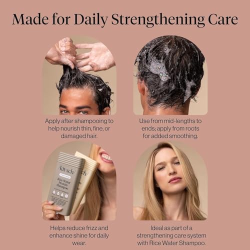 Kitsch Strengthening Rice Water Conditioner for Fine Hair - 12.3 oz