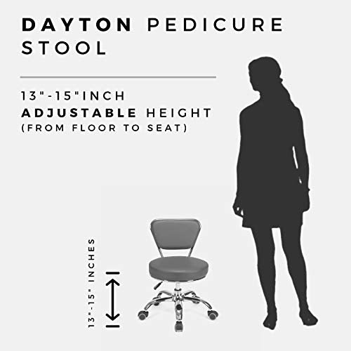 MAYAKOBA Pedicure Stool Chair Dayton - Adjustable Height