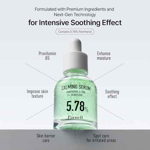 Parnell Panthenol 5.78% | 30ml / 1.01 fl.oz. | Heartleaf Calming Serum, soothing & moisturizing serum, korea skin care, korea beauty