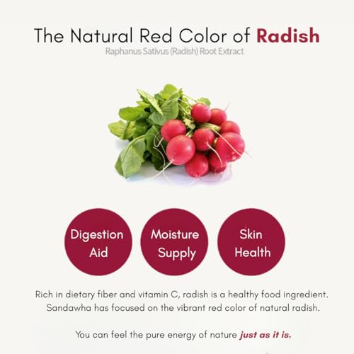 SKINCURE Sandawha Floral Halo Lip Glow(Rose) - Korean Natural Tinted Lip Balm with Camellia & Radish Extract, Hydrating Lip Care with Subtle, Everyday Color for Smooth & Supple Lips, 3.4g