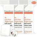 Astraescly 3-Pack Large Cotton Pads for Face, Sensitive Skin, 300 Count