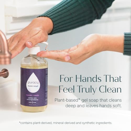 Puracy Organic Hand Soap Refill Lavender & Vanilla 48oz - Natural Moisturizing Gel