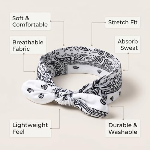 WILLBOND 13-Piece Rabbit Ear Headband Set for Women - Vibrant Colors