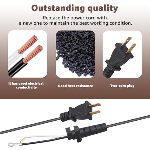 Hair Clippers Cord Replacement for Andis T-Outliner 04624 - Compatible with Andis Outliner 04603, T-Outliner 04710