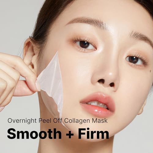 Medicube Collagen Night Wrapping Peel Off Facial Mask - Overnight Sleeping Mask For Elasticity & Hydration Care, Reduces Sagging & Dullness - Collagen Extract For Radiant Skin - Korean Skin Care