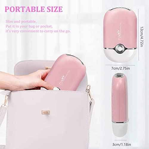 Professional Lash Fan Dryer for Eyelash Extensions | Shmian USB Rechargeable Mini Fan with Cooling Sponge & T-Shape Stand | Fast-Drying Lash Adhesive Tool for Eyelash Techs & Nail Polish
