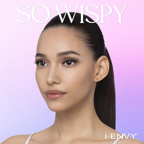 i?ENVY 10 Pairs So Wispy False Lashes (2 Pack), Premium Quality 100% Human Hair, Fluffy Feathered Eyelashes with Volume & Curl, Natural Look, Lightweight, Comfortable, Reusable for Everyday Wear