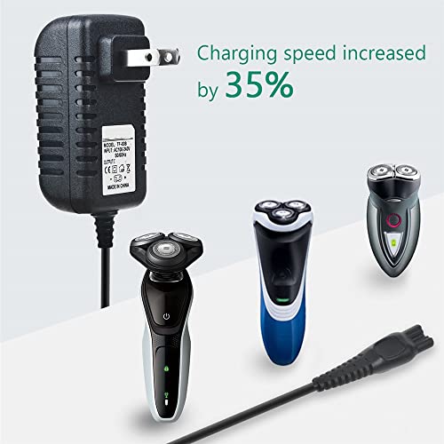 Power Adapter AC Charger Compatible with Philips Norelco Aquatec AT830 AT830/41 AT815 Shaver
