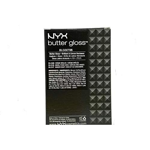 NYX Butter Lip Gloss Set 3 (Creme Brulee, Angel Food Cake and Ginger Snap)