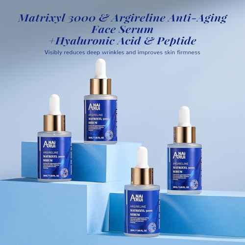ANAI RUI 10% Argireline Serum+ Matrixyl 3000 Pure Hyaluronic Acid For Face Deep Wrinkle Reducer,Anti-Aging Serum,Peptide Complex Serum1.05 Fl.oz