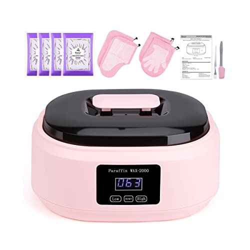 Biutee Paraffin Wax Machine Touchscreen 3500ml Paraffin Wax Warmer with 4 Pack Lavender Wax 30Min Fast Wax Meltdown Temperature Control Paraffin Hot Wax Spa Arthritis Paraffin Bath
