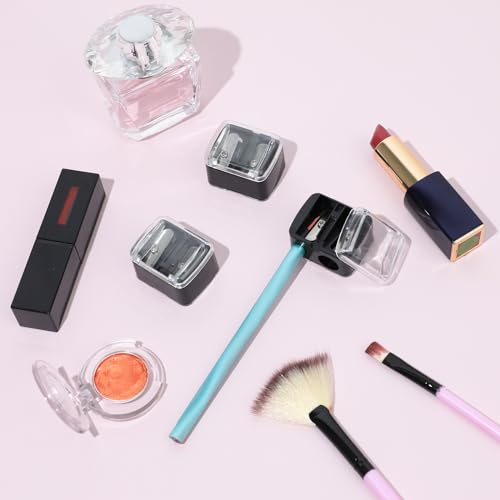 5-Pack Dual-Hole Cosmetic Pencil Sharpener for Eyeliner & Lip Pencils
