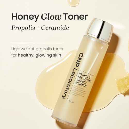 CNP Glow Skin Booster Set - Honey Ceramide Essence + Centella Serum Bundle | Propolis-Infused, Intense Hydration & Calming for Sensitive Skin | Korean Skincare