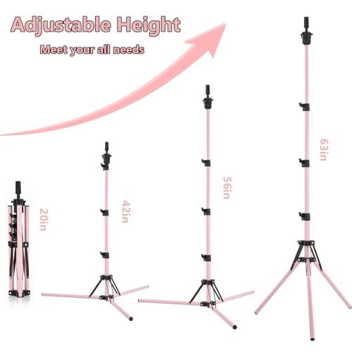 Adjustable Wig Head Stand Tripod 17-63 inch