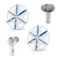 VASSON (6 Pack) Fabric Shaver Replacement Blades Compatible with VASSON Dual-Head Sweater Shavers