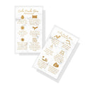 Ombre Powder Brow Aftercare Cards | 50 Pack | 2x3.5"