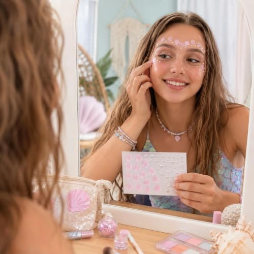 Self-Adhesive Face Gem Stickers - Seashell Design