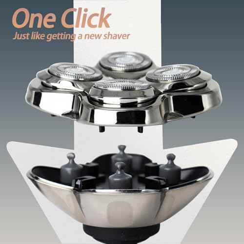 Pro 4 Shaver Replacement Heads for Gold PRO, Silver PRO, Platinum PRO, Butterfly Kiss PRO¡¦ Series Head Shavers, Floating 4 Heads for a Fast, Close and Smooth Shave.