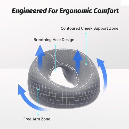 Face Down Pillow for Massage Table & Recovery