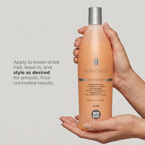 RUSK Sensories Passionflower & Aloe Leave-In Conditioner 35oz - Anti-Frizz, Moisture & Shine